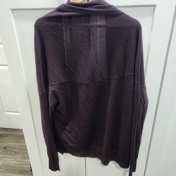 COS Side Button Merino Wool Brown Cardigan - Picture 11 of 14